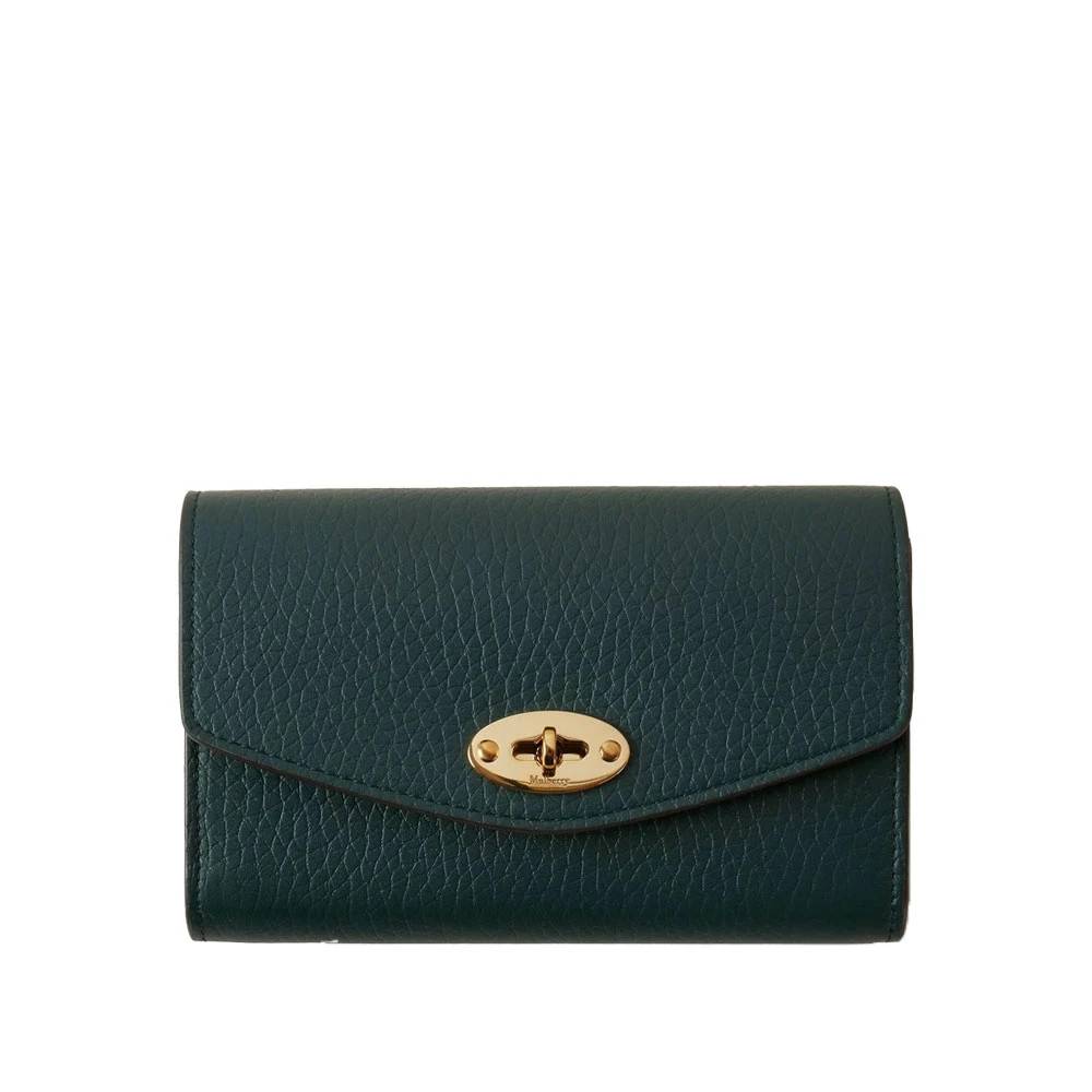 Mulberry Rl6540-736Q633 Medium Wallet - Accessories - Dame - Grøn - ONE SIZE - Læder