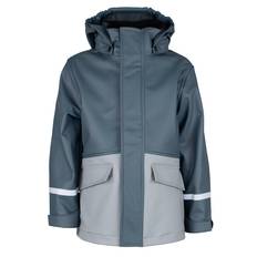 Lindberg Kids' Vestby Rain Jacket Fleece Blue/grey, 120