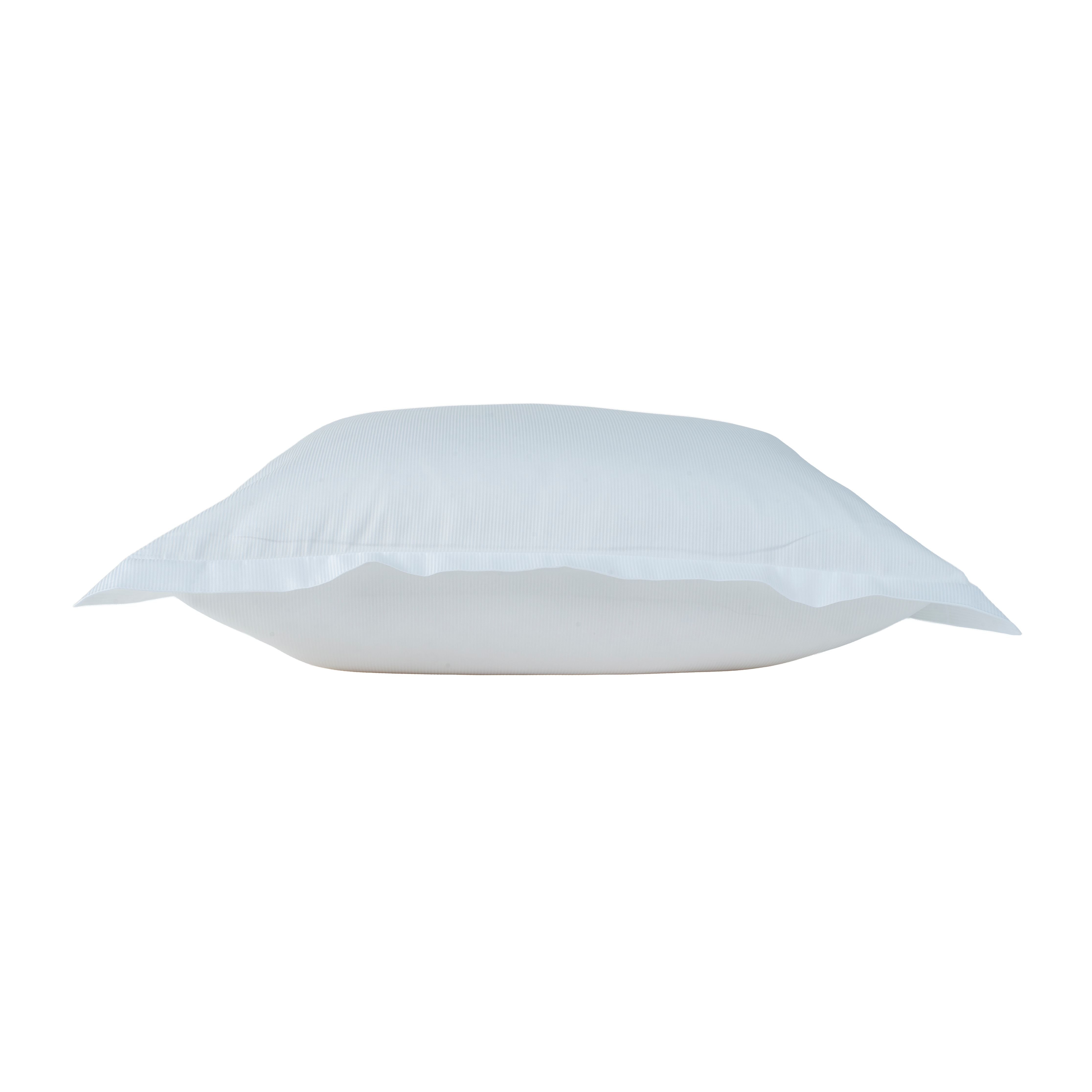 Cotton Sateen White Fine Striped - Pillowcase - 80x80 cm