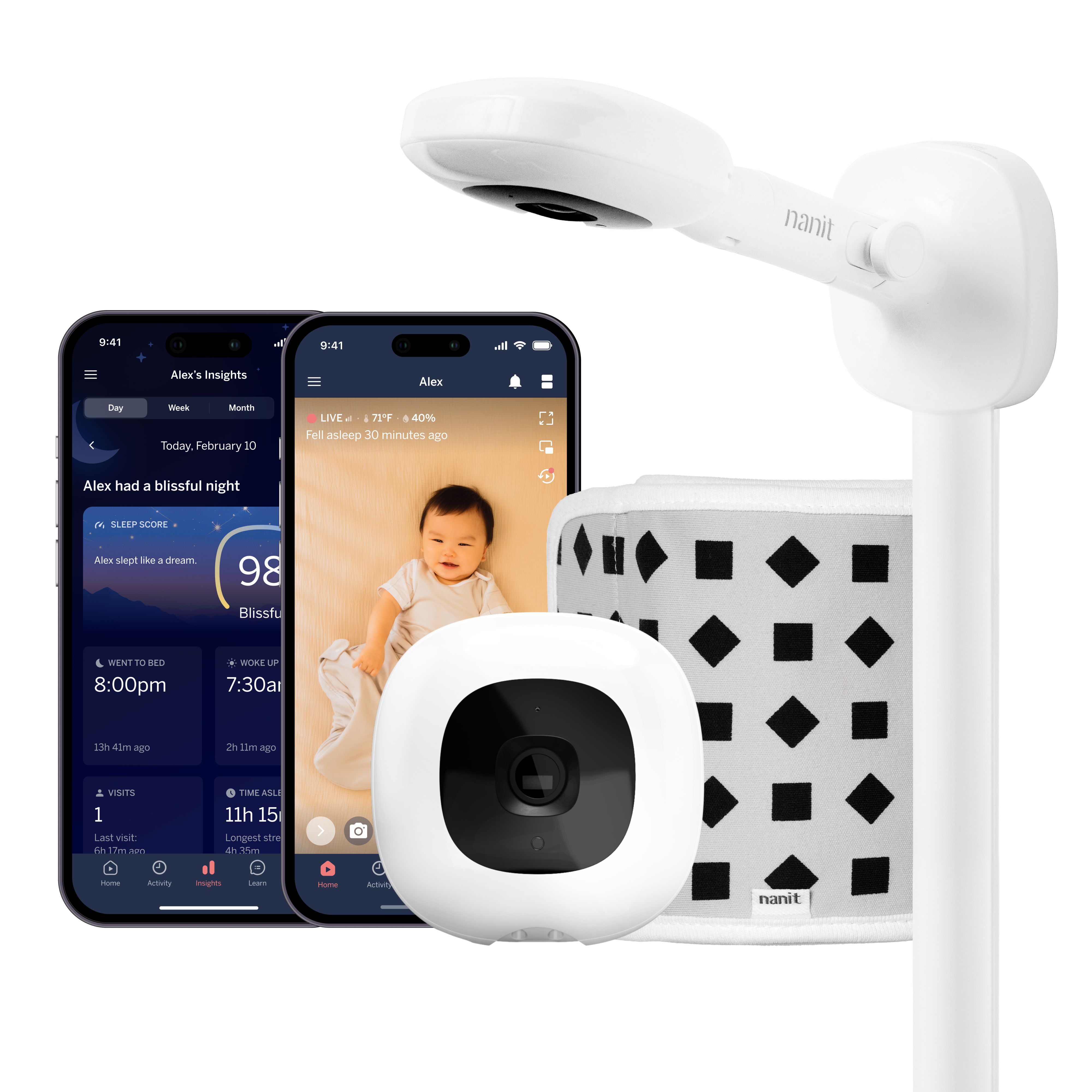 Smart Baby Monitor System - Wall Mount / Camera only