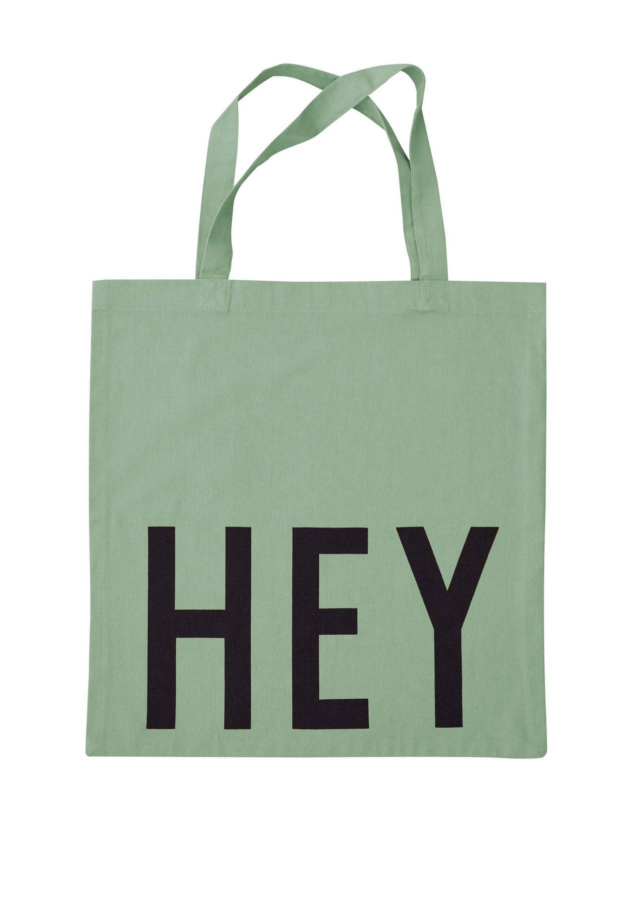 Grøn Tote Bag HEY - Design Letters.