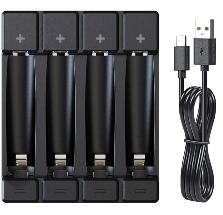 Soshine USB Batteriladdare – 4 fack för AA, AAA, 14500, 10440, Li-ion, LiFePO4, NiMH