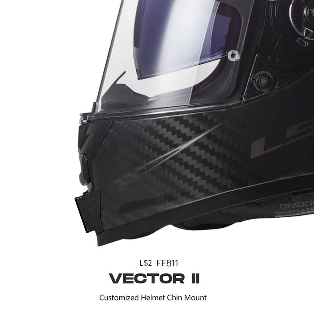 LS2 FF811 VECTOR II Helmet Chin Mount Customized Helmets mount for GoPro Hero12 11 10 Insta360 Ace Pro2 DJI 6 Camera Accessory