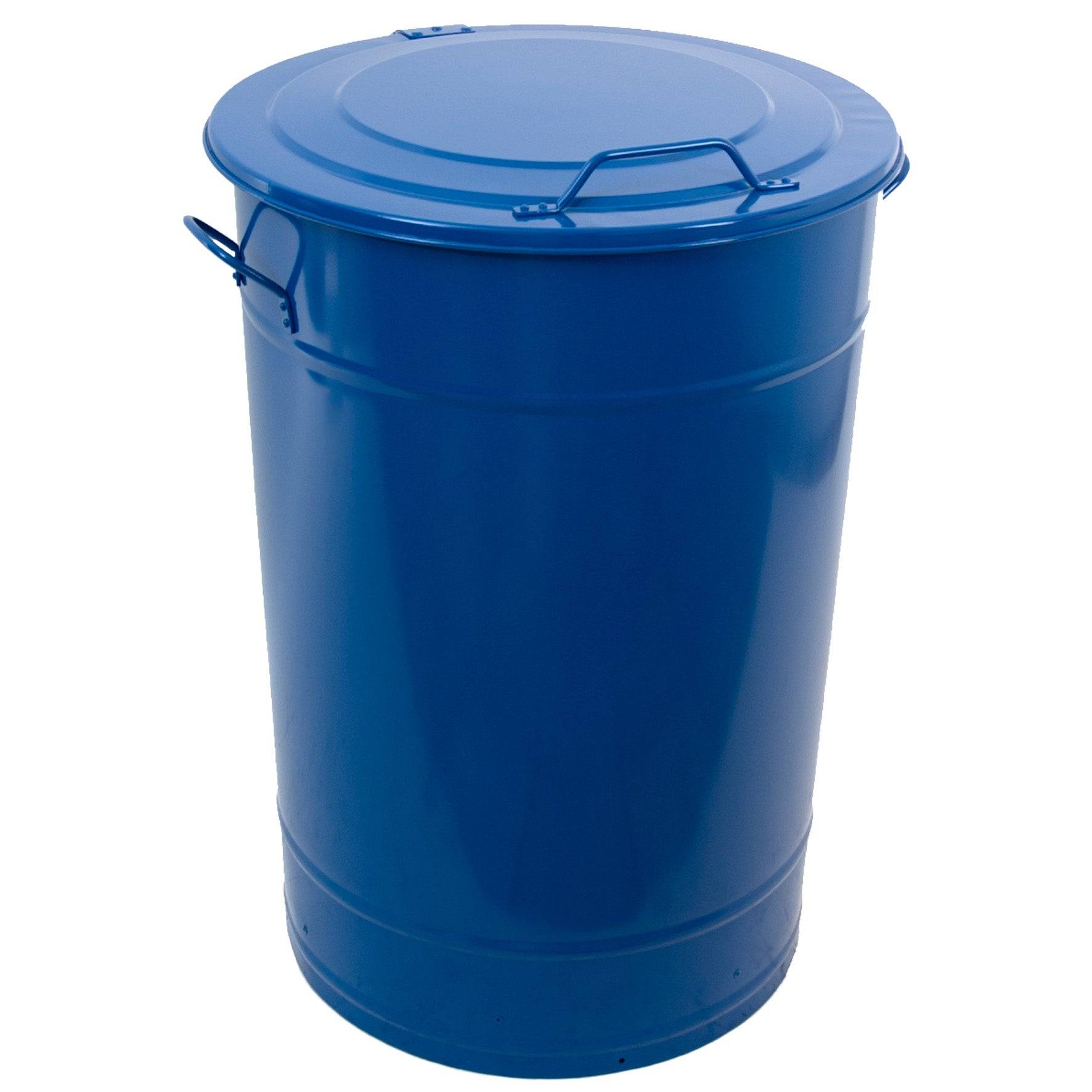 Avfallstunna med lock Greger 160 liter blå