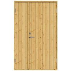 Swedoor udhusdør, ubehandlet fyr, venstre ud - 127,8 x 204,8 cm