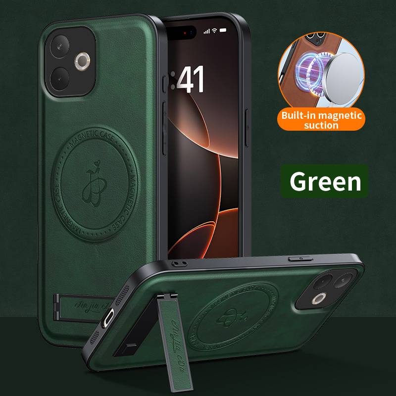 For OPPO F31 A5m A5X A5 Pro 5G 4G Magnetic Wireless Charging Anti-Drop Soft Leather Phone Case Holder Lens Protect Cover Cases