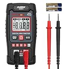 CUSBON digital multimeter, autorange multimeter (AC/DC-spänning, motstånd, genomgång, NCV) mätanordning testare med LCD-skärm och LED-ljus