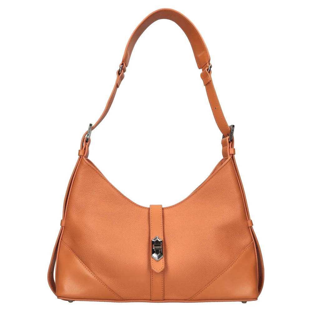 Lancaster Delta Milano Hobo Taske - Tasker - Dame - Orange - ONE SIZE - Uld