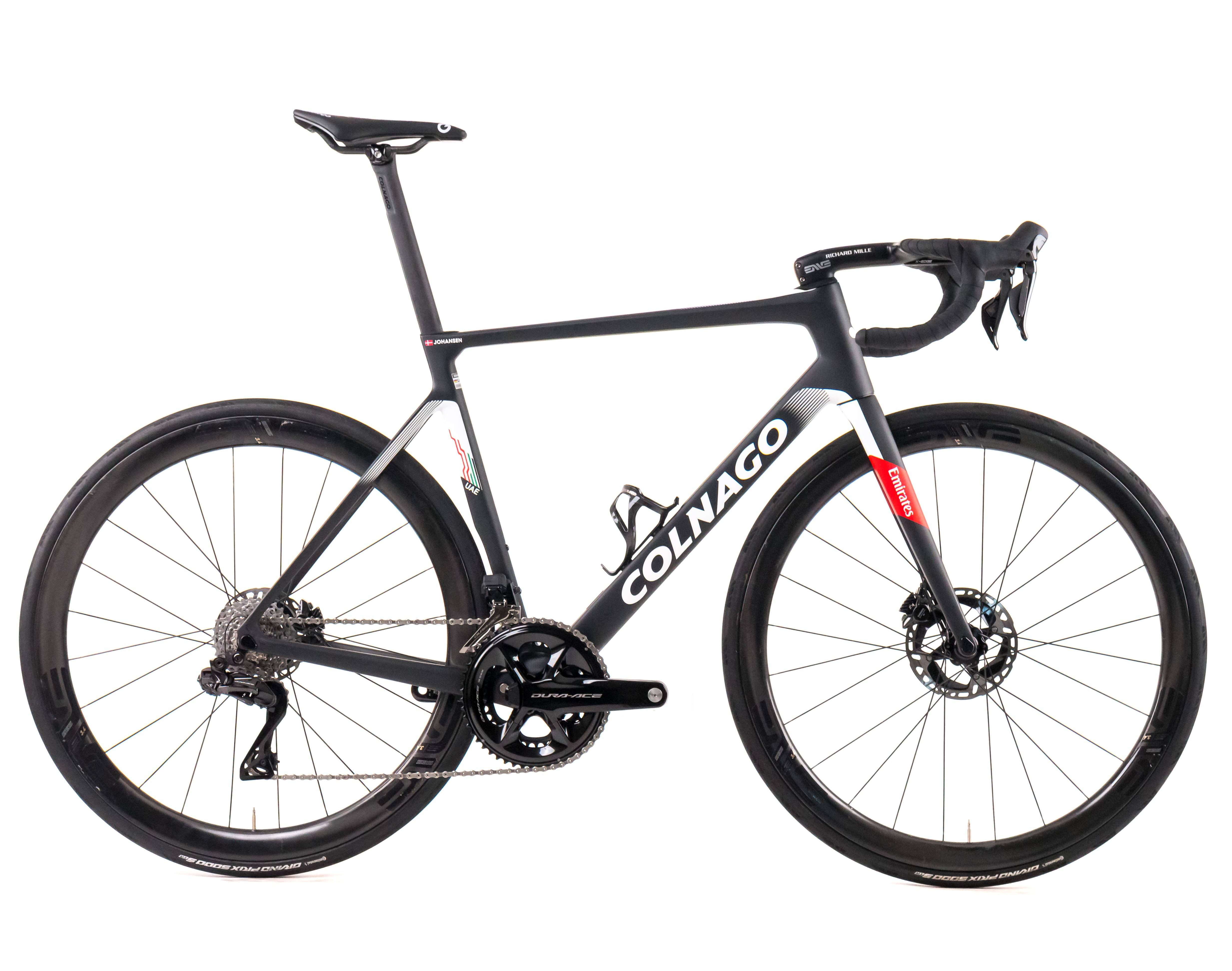 Colnago V4Rs 2024 Team UAE Team Emirates J.Johansen size 530 Shimano Dura-Ace Di2 R9270 - Bikeroom / 530 / nero/bianco/rosso