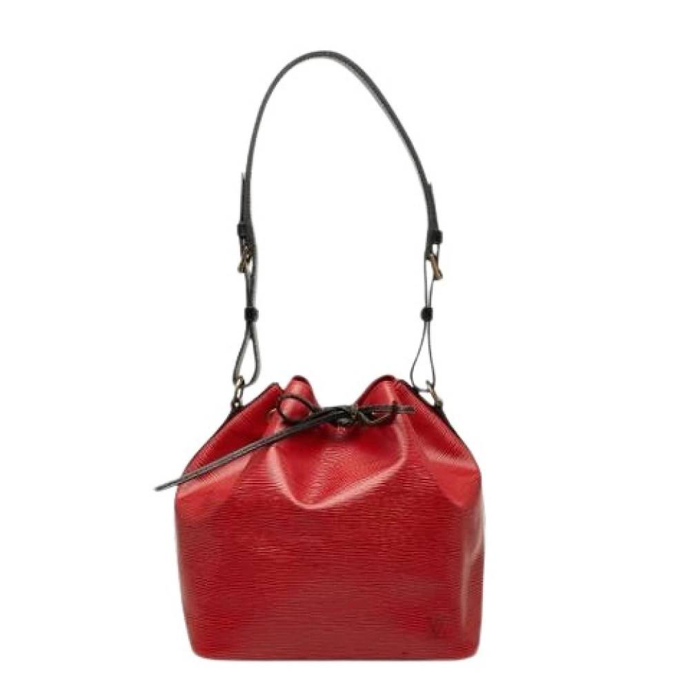 Louis Vuitton Vintage Pre-owned Vintage Bucket Bag - Vintage - Dame - Rød - ONE SIZE - Uld
