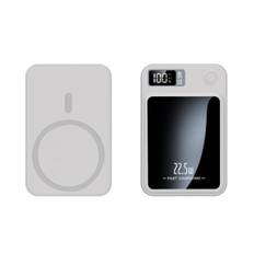Magnetisk bærbar oplader 20000 mAh Hurtigopladning 22,5W Bærbar MagSafe Power Bank Lilla 20.000 MA