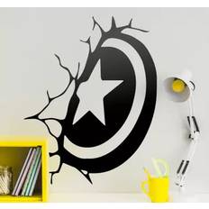 Wallstickers til børn Captain America skjold