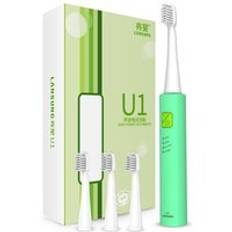 Sonic usb uppladdningsbar elektrisk tandborste 5- vuxen ultraljudborste med 4 tänder borsthuvuden vitare rengöring