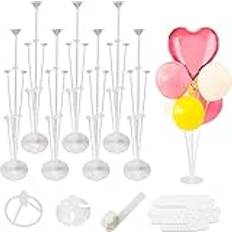 OMATSBEH 7 set ballongstativ kit, ballonghållare för bord examen baby shower kön avslöjar festdekorationer, för möhippa förlovning födelsedag bröllop