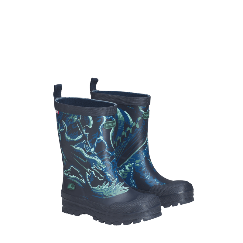 Viking Jolly JR Gummistøvler - Navy/Bluegreen - 29
