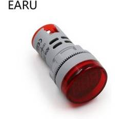 Diy mini digital voltmeter 22mm round ac 12-500v volt voltage tester meter monitor ström led indikator pilotlampa display - Ny röd voltmeter
