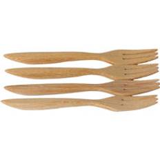 Dessertgaffel i trä 4-pack 1 set