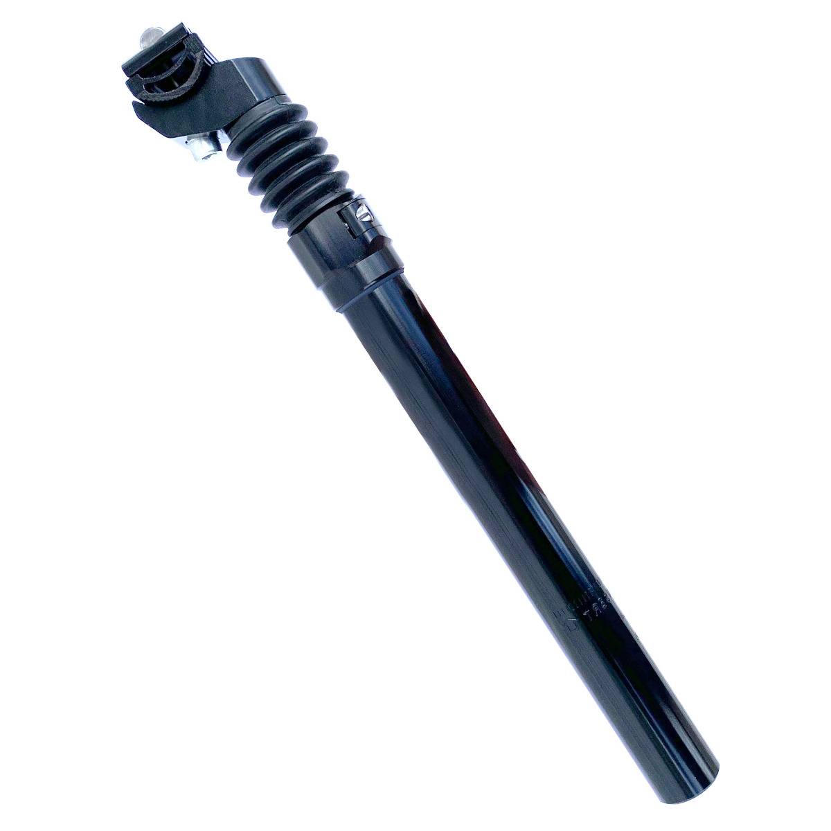 Sadelpind Med Affjedering Ø29,8 mm x 350 mm, Sort - Kompatibel med Winther Ladcykler.
