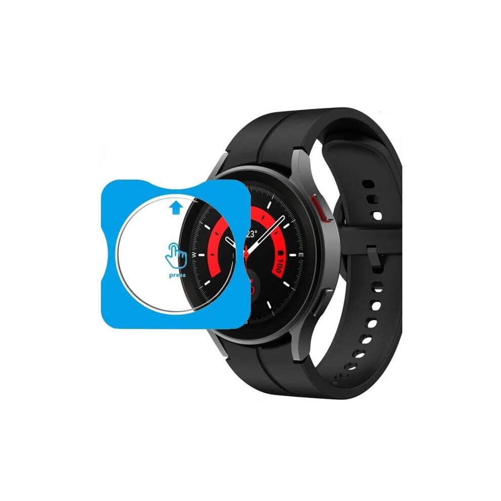 Hærdet glasfilm til kompatibel med Samsung Galaxy Watch 8/7/6/5/4 40 mm, 44 mm Ultra, 47 mm, 5 Pro, 45 mm Classic skærmbeskytter, 2 stk.