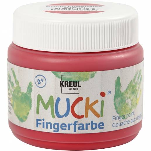 Fingerfärg - Röd - 150 ml
