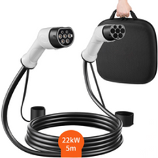 Oem Mode 3 Home Ev Car Charger Cable 22kw Type 2 To Type 2 Electric Vehicle Charging Cable