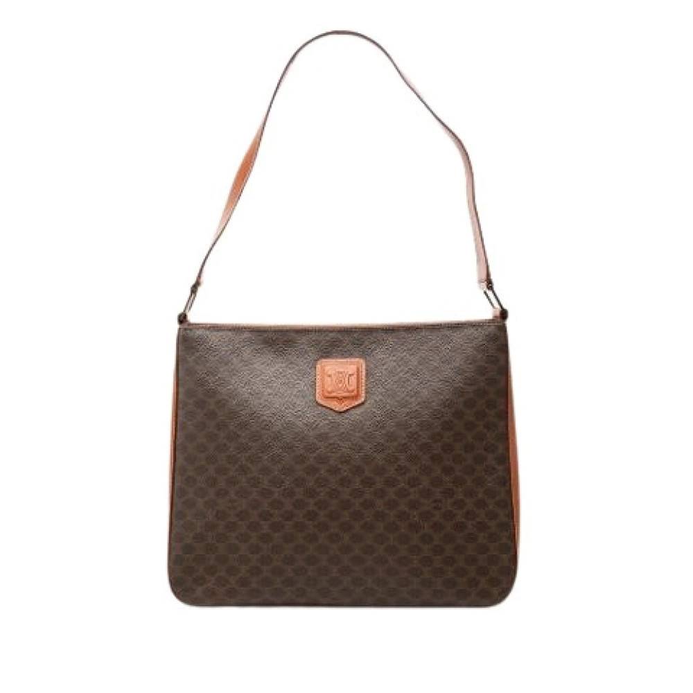 Celine Vintage Pre-owned Canvas Skuldertaske - Vintage - Dame - Brun - ONE SIZE - Uld
