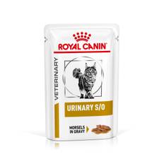 Royal Canin Veterinary Feline Urinary S/O i sauce eller mousse - 48 x 85 g (Bidder i sovs)