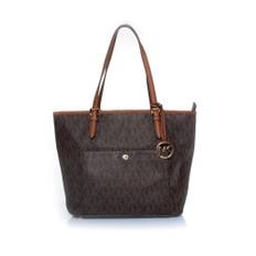 Michael Kors Pre-owned, Pre-owned, Dame, Brun, ONE SIZE, Tyl, Pre-owned Stof totes