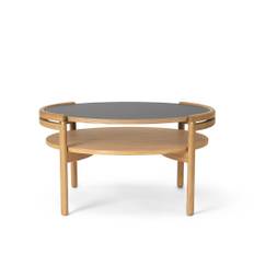 Carl Hansen - RF1905 Table Frame Ø69 cm Oak - Veneer/Laminate Oak Oil Fenix 0720 - Soffbord - Rikke Frost - Trä