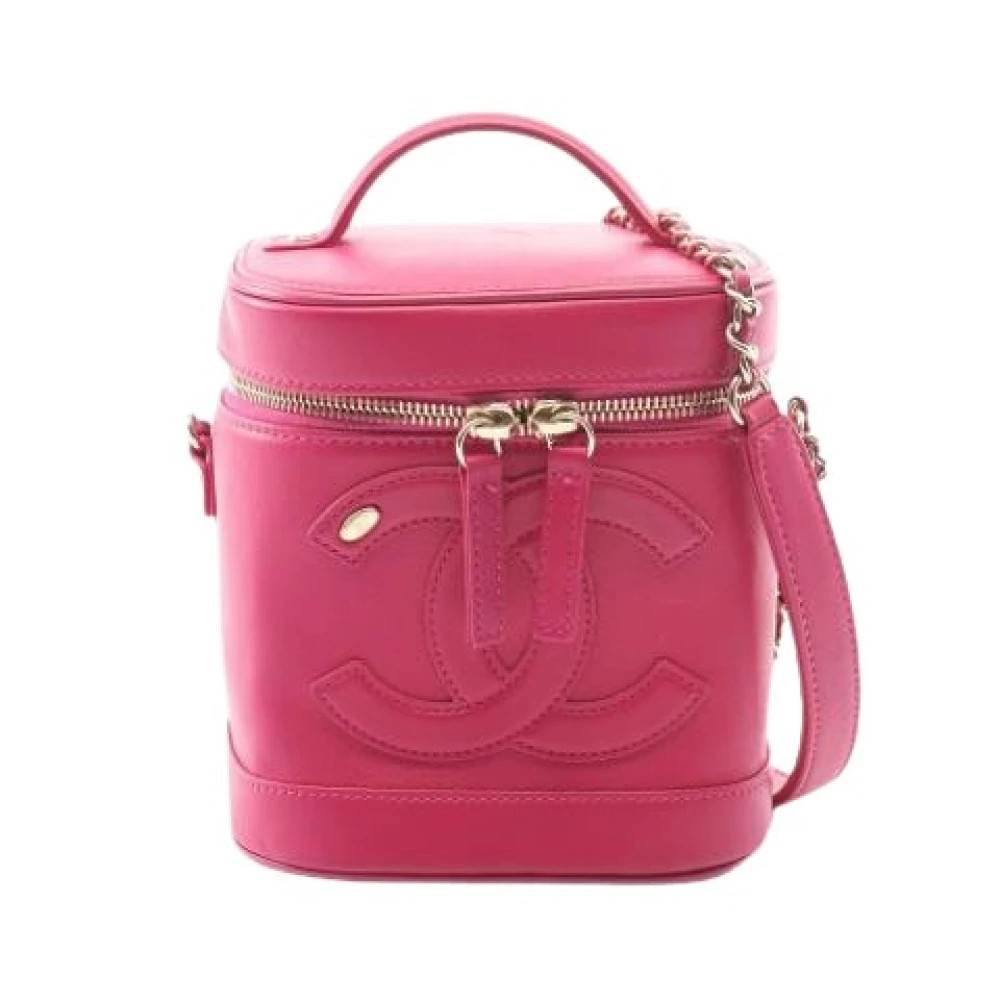 Chanel Vintage Pre-owned Vintage Crossbody Bag - Vintage - Dame - Lyserød - ONE SIZE - Læder
