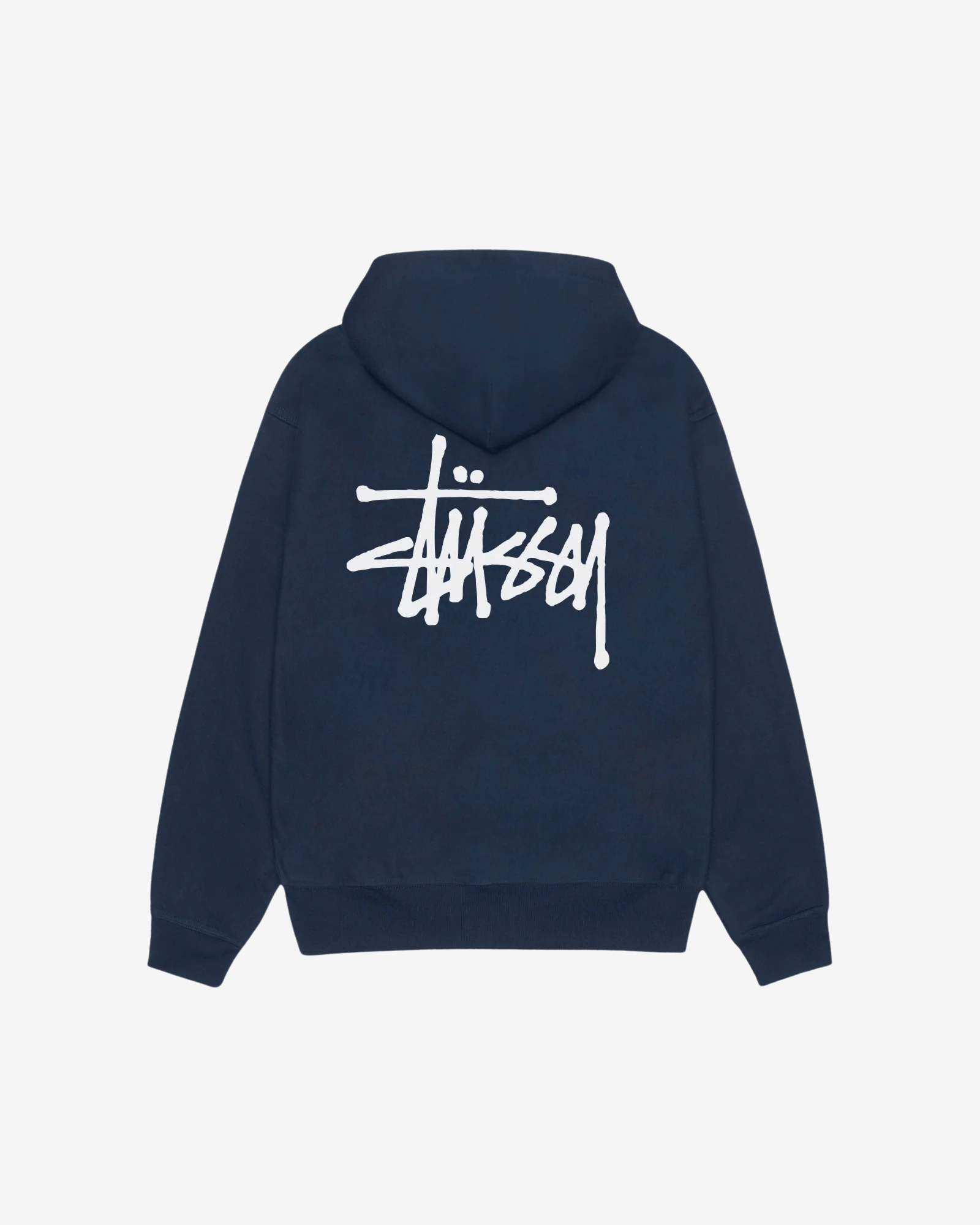 Stüssy Basic Hoodie Navy - Small (S)