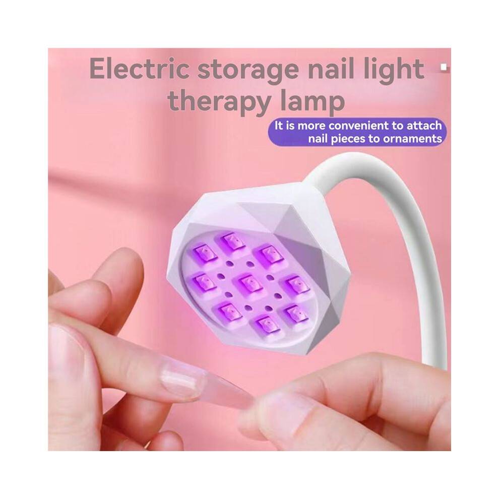 Wireless Nail Lamp LED UV Nail Dryer Rechargeable Auto Sensing Touch Control Fast Drying Nail Light 360 Bendable Lamp