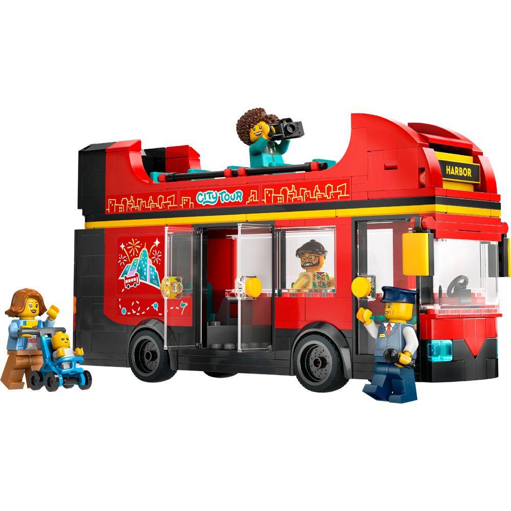 Rød dobbeltdækker-turistbus LEGO Byggeklodser City 60407