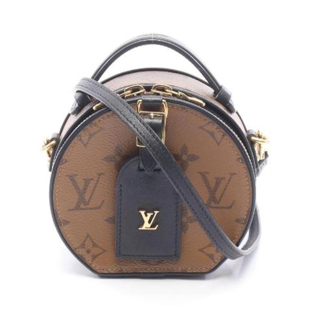 Louis Vuitton Vintage Pre-owned Mini Boite Chapeau Monogram Reverse 2-vejs taske - Vintage - Dame - Brun - ONE SIZE - Uld