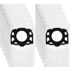 12 stycken KFI 357 dammsugarpåsar kompatibla med Kärcher WD2Plus WD3 KWD1 KWD2 KWD3 MV3 WD3.200 – WD3.800M/SE4001/SE4002 dammsugare, ersätter fiberfilterpåse 2.863-314.0 fiberfilterpåse