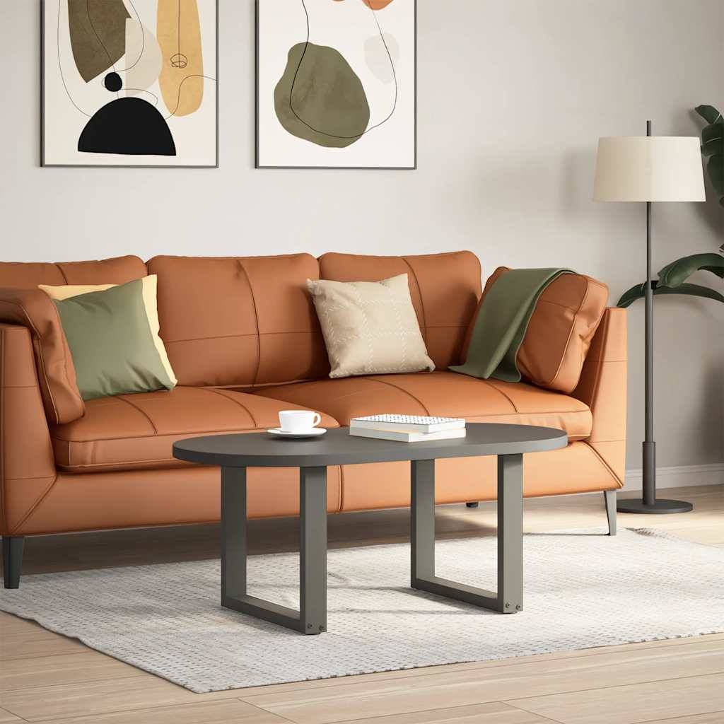 vidaXL sofabordsben U-formet 2 stk. antracit 50x(42-43) cm stål