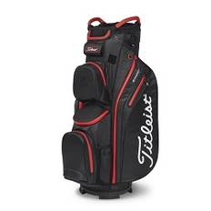 Titleist Cart 14 StaDry Vognbag (sort/sort/rød)