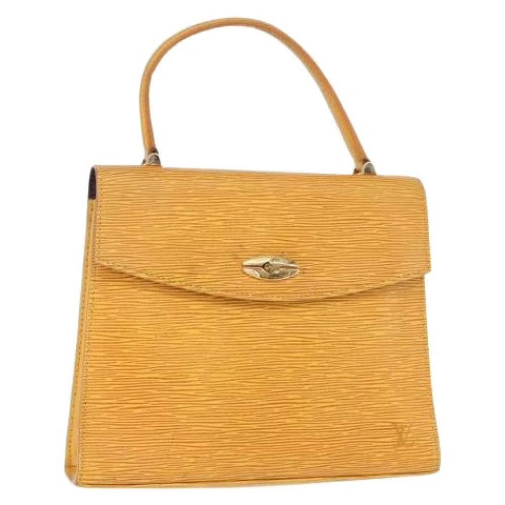 Louis Vuitton Vintage Pre-owned Vintage Håndtaske - Vintage - Dame - Gul - ONE SIZE - Læder