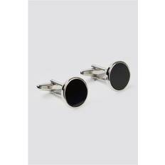 Suit Direct Onyx Round Cufflinks