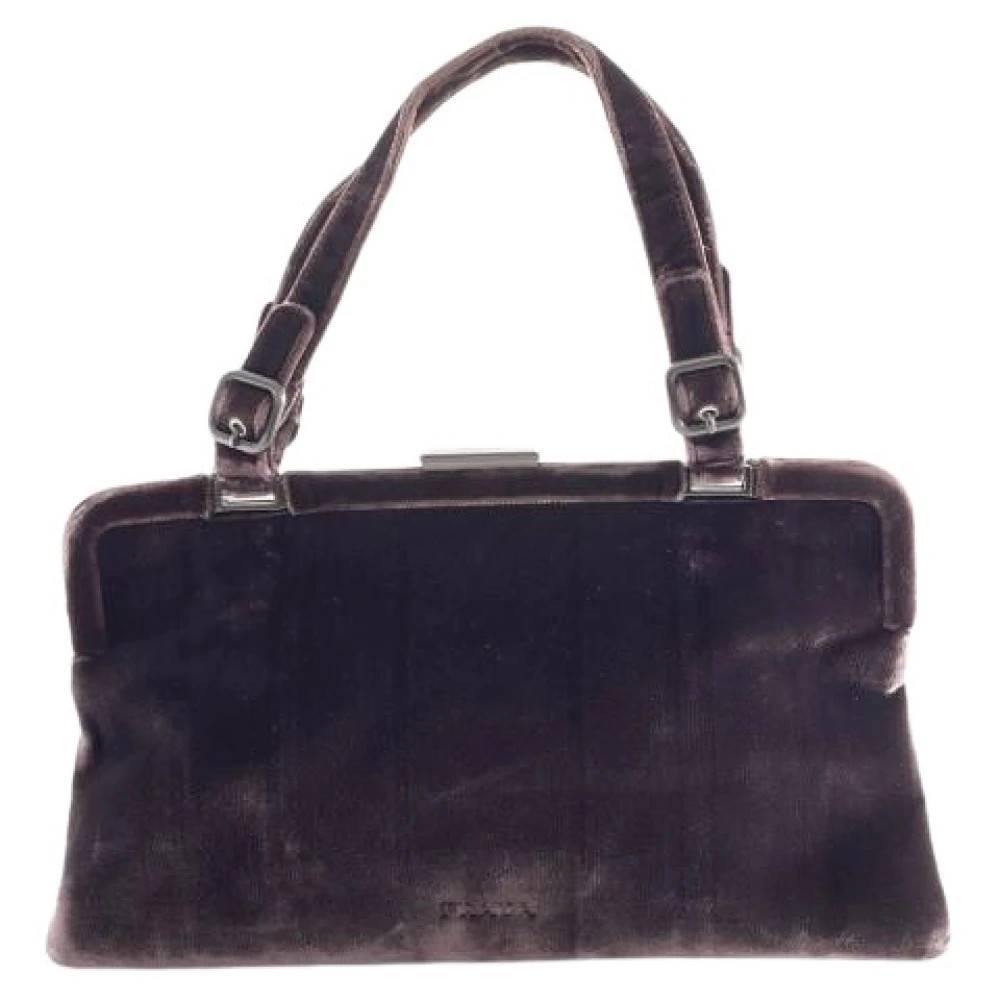 Prada Vintage Pre-owned Vintage Håndtaske - Vintage - Dame - Brun - ONE SIZE - Læder