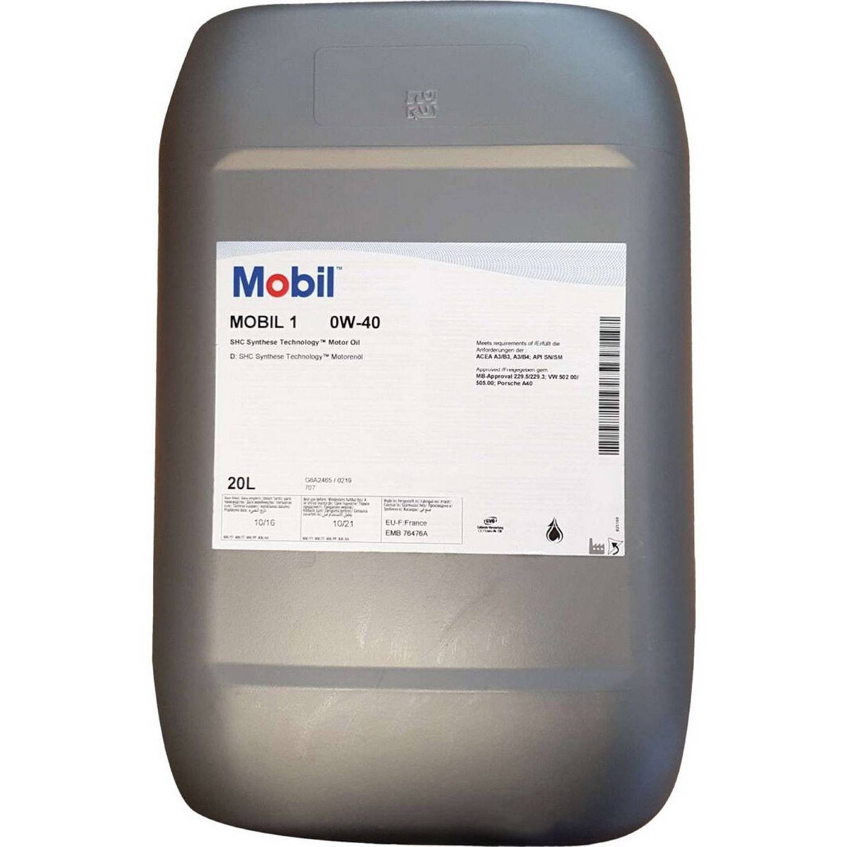 MOBIL 157719 Motorolja MOBIL 1 FS 0W-40 20l