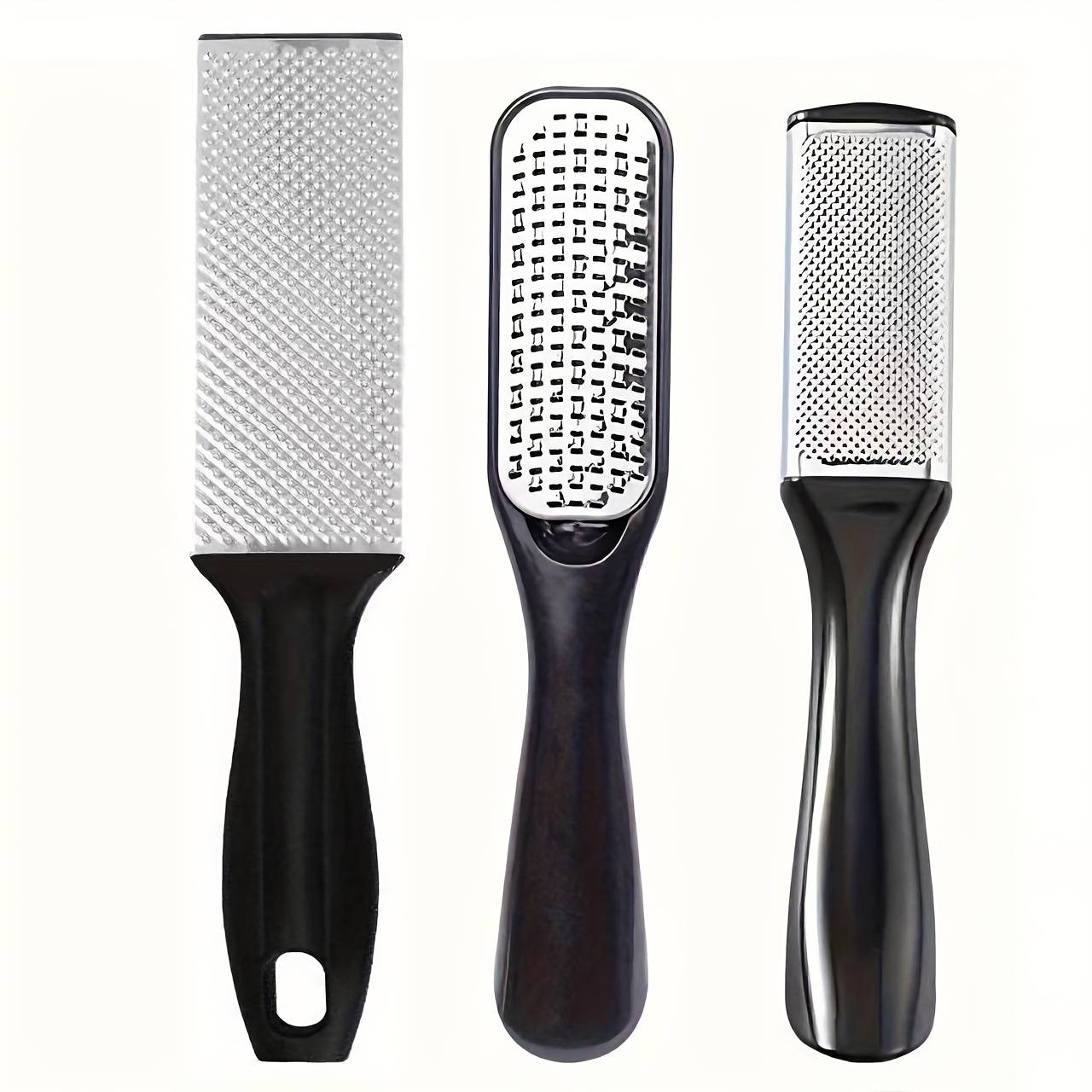 TEMU A Set Of 3 Upgraded Foot Care Tools For Removing From Heels, Including Professional Stainless Steel Foot Files, Scrapers, And Files Suitable For Wet And Dry Feet, As Well As Cracked Heels
