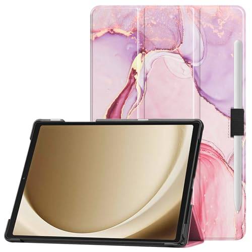 VOVIPO Smalt fodral till Samsung Galaxy Tab A9+ 11 tum 2023, supertunn lätt trippelvikt stativskydd med automatisk uppvakning/sömnfunktion för Galaxy Tab A9 Plus 2023 modell (SM-X210/X216/X218) –