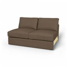 IKEA - Vimle 2 seater bed sofa without armrests, Dark Taupe, BOUCLÉ & TEXTUR - Bemz