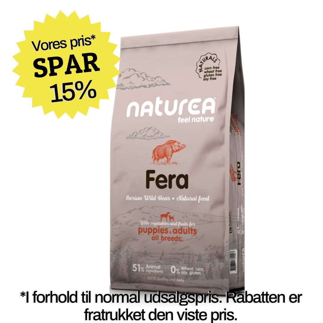 Naturea Naturals (Fera) Vildsvin Adult All Breeds - flere varianter - 2 kg