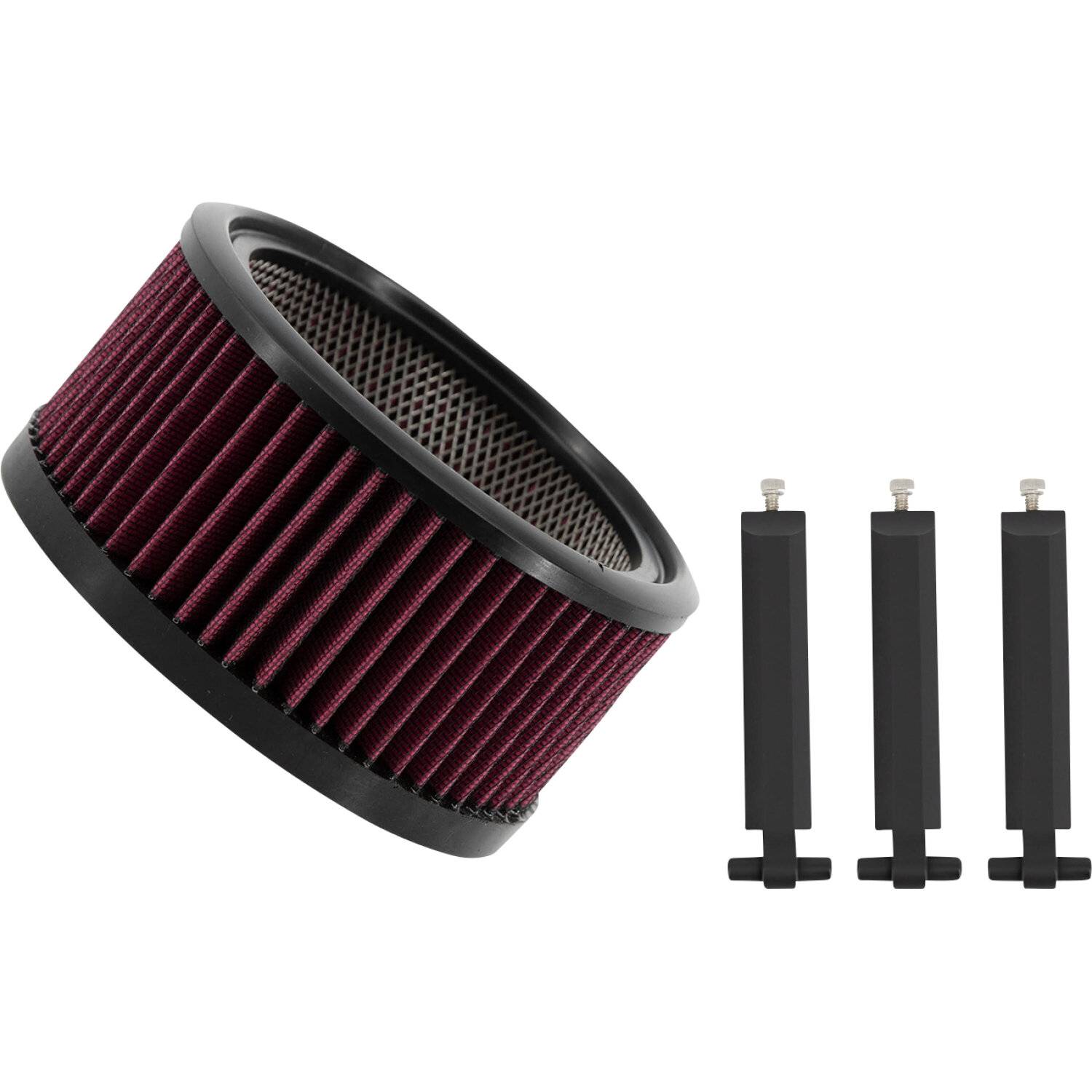 Luftfilterkit trask - Harley davidson flhxs 1868 abs street glide special 114 arctic blast limited 2021 big power svart air filter assault 6061 t 6