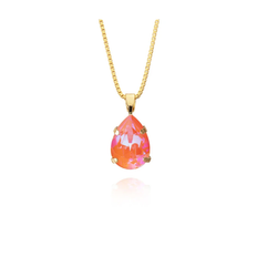 Caroline Svedbom Mini Drop Halsband / Orange Glow Delite (Guld)