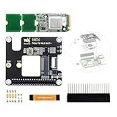 Waveshare Hailo-8 M.2 AI Accelerator Module with PCIe To M.2 Adapter Board for Raspberry Pi 5, Based On The 26TOPS Hailo-8 AI Processor, Compatible with Linux/Windows Systems