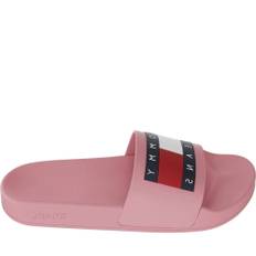 Tommy Jeans, Sko, Dame, Lyserød, 40 EU, Pink Flag Pool Slides Flip Flops