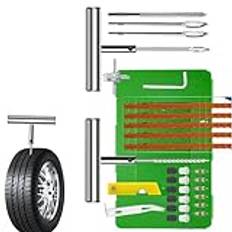 Heavy Duty Car Tool Kit, Tire Patch Kit, Rostskyddad däckreparationssats & verktyg, Höghållfasta tunga fordonsverktyg för effektivt fordonsunderhåll